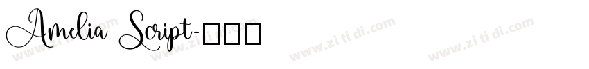 Amelia Script字体转换